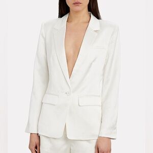 Intermix l Satin Blazer White Size 2